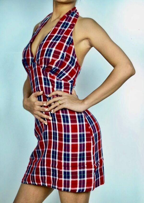 Vintage Plaid Mini Dress