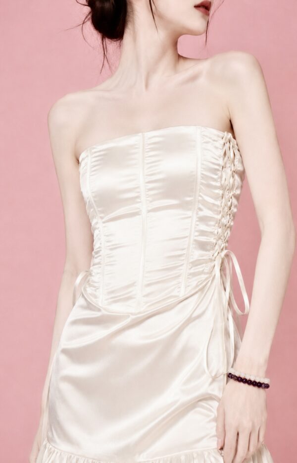 Satin mini corset dress