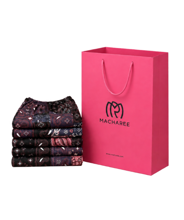Macharee Pink Shopping Bag and Signature Apparel
