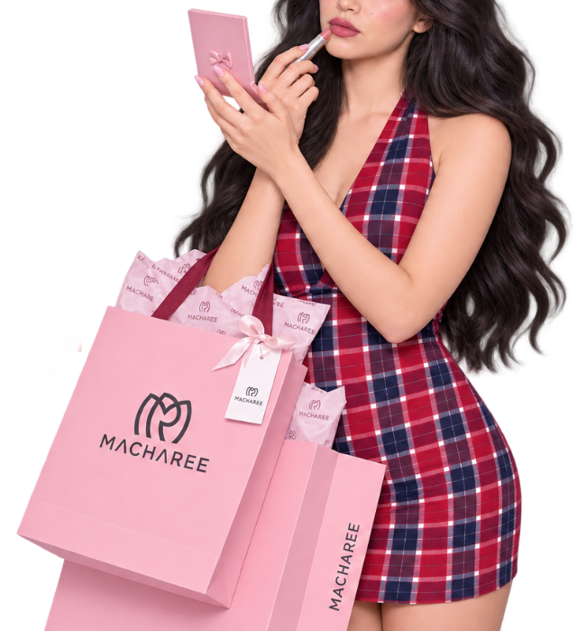 Macharee fashion bags and model